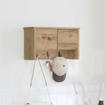 ARDEBO.de - Wandmontierter nachttisch Wandhalterung Artisan-Eiche