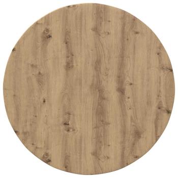 Tischplatte Ø 80 x 1,5 cm Rund Holzwerkstoff Artisan-Eiche