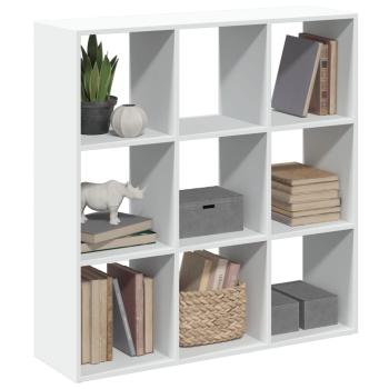 ARDEBO.de - Raumteiler-B?cherregal Wei? 102x29x103,5 cm Holzwerkstoff