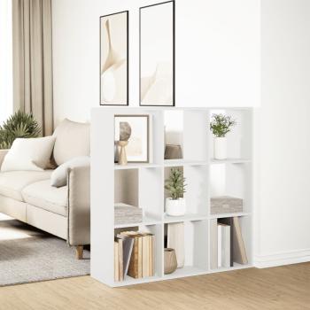 Raumteiler-B?cherregal Wei? 102x29x103,5 cm Holzwerkstoff