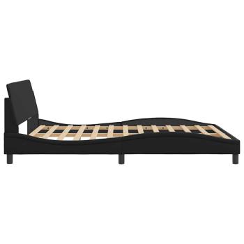 Bettgestell "Dover" Schwarz 152x203 cm Kunstleder