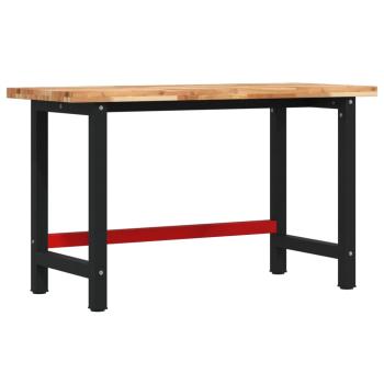 Werkbank 140x60x83 cm Massivholz Akazie Rechteckig