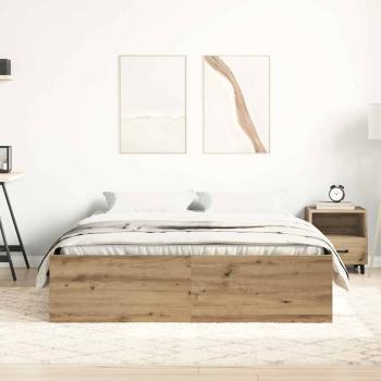 Bettgestell ohne Matratze Artisan-Eiche 140x200cm Holzwerkstoff
