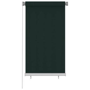 ARDEBO.de - Außenrollo 85 (B)x140 (H) cm Dunkelgrün HDPE