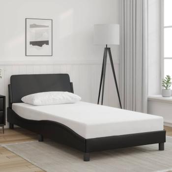 ARDEBO.de - Bettgestell "Dover" Schwarz 100x190 cm Kunstleder