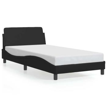 Bettgestell "Dover" Schwarz 100x190 cm Kunstleder