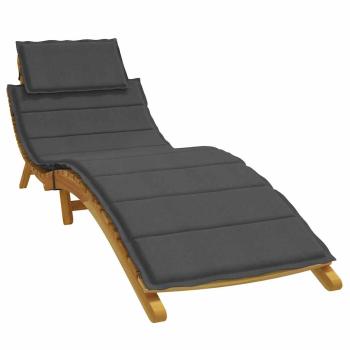 ARDEBO.de - Sonnenliegen-Auflage Melange Anthrazit 186x58x4 cm Stoff