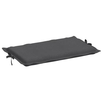 Sonnenliegen-Auflage Melange Anthrazit 186x58x4 cm Stoff