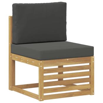 Outdoor-Sofagarnitur mit Kissen 6 Stück Weiß und Anthrazit