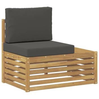 Outdoor-Sofagarnitur mit Kissen 6 Stück Weiß und Anthrazit