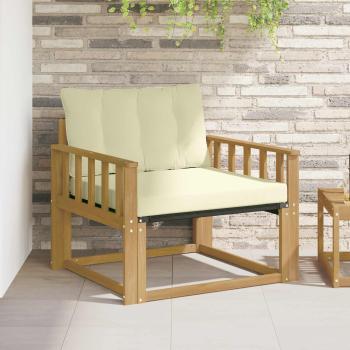 ARDEBO.de - Outdoor-Sofagarnitur Massives Akazienholz und Textilene