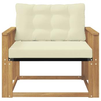 Outdoor-Sofagarnitur Massives Akazienholz und Textilene