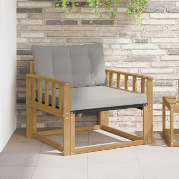 ARDEBO.de - Outdoor-Sofagarnitur Massives Akazienholz und Textilene