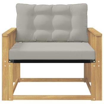 Outdoor-Sofagarnitur Massives Akazienholz und Textilene