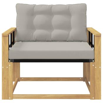 Outdoor-Sofagarnitur Massives Akazienholz und Textilene