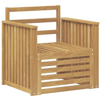 Outdoor-Sofagarnitur Massivholz Akazie Weiß