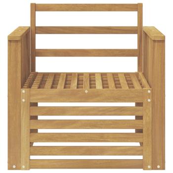 Outdoor-Sofagarnitur Massivholz Akazie Weiß