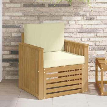 ARDEBO.de - Outdoor-Sofagarnitur Polyester Weiß