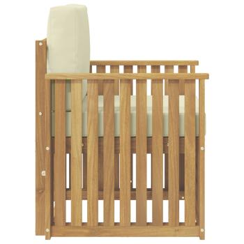 Outdoor-Sofagarnitur Polyester Weiß