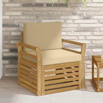 ARDEBO.de - Outdoor-Sofagarnitur Polyester Weiß
