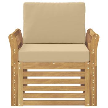 Outdoor-Sofagarnitur Polyester Weiß