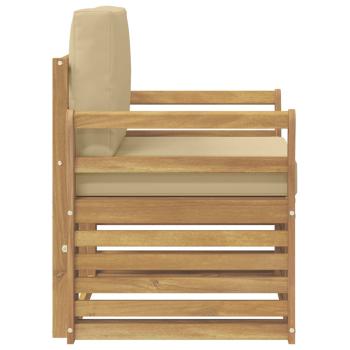 Outdoor-Sofagarnitur Polyester Weiß
