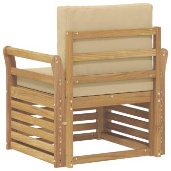 Outdoor-Sofagarnitur Polyester Weiß