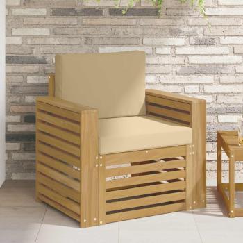 ARDEBO.de - Outdoor-Sofagarnitur Polyester Weiß