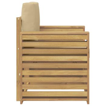 Outdoor-Sofagarnitur Polyester Weiß