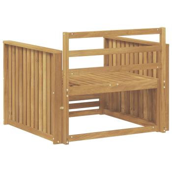 Outdoor-Sofa Massivholz Akazie Weiß