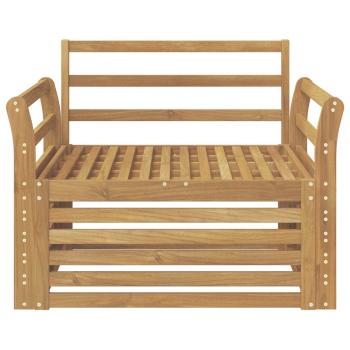 Outdoor-Sofa Massivholz Akazie Weiß