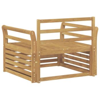 Outdoor-Sofa Massivholz Akazie Weiß