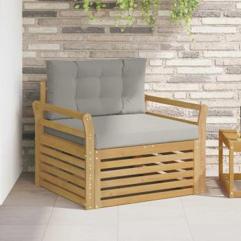 ARDEBO.de - Outdoor-Sofa Polyester Weiß