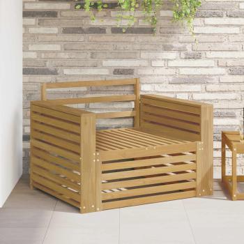 ARDEBO.de - Outdoor-Sofa Massivholz Akazie Weiß