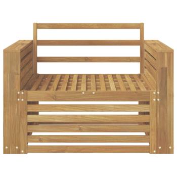 Outdoor-Sofa Massivholz Akazie Weiß