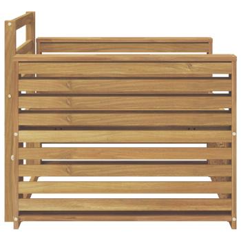 Outdoor-Sofa Massivholz Akazie Weiß