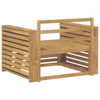 Outdoor-Sofa Massivholz Akazie Weiß