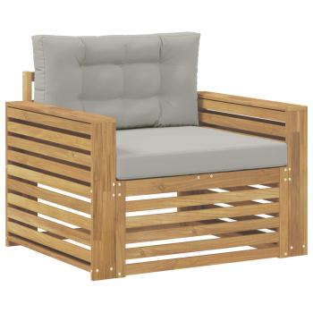 Outdoor-Sofa Polyester Braun und Hellgrau