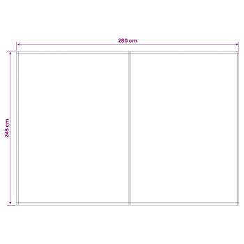 Markisenersatzstoff Orange und Braun 300 x 250 cm Polyester