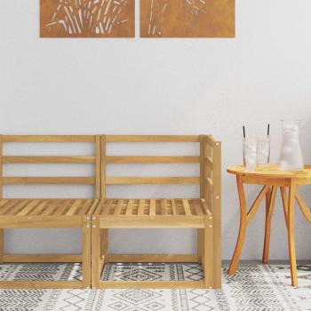 ARDEBO.de - Outdoor Ecksofa Massivholz Akazie Weiß 63 x 63 x 73 cm