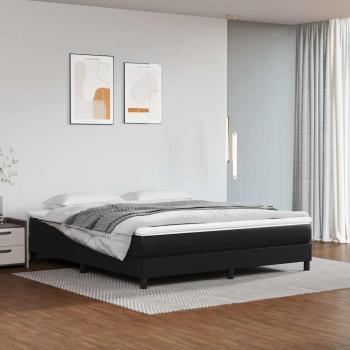 ARDEBO.de - Taschenfederkernmatratze Mittel Schwarz 152x203x20 cm Kunstleder