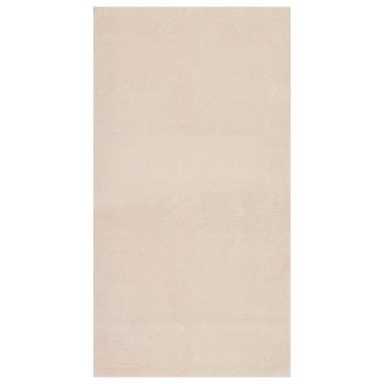 Shaggy-Teppich Beige 120x183 cm Polyester