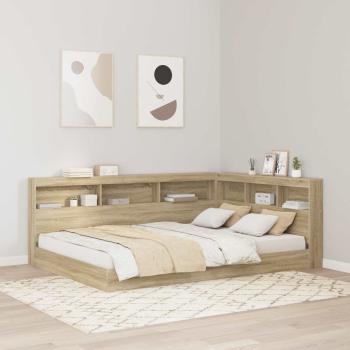 ARDEBO.de - Aufbewahrungskopfteil Sonoma-Eiche 160 cm Holzwerkstoff