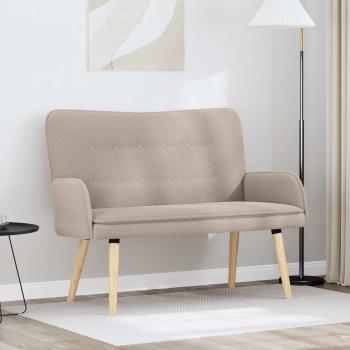 ARDEBO.de - 2-Sitzer Sofa Hellgrau 115 x 61 x 87 cm Bouclé