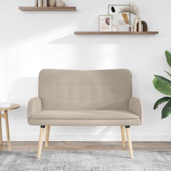 2-Sitzer Sofa Hellgrau 115 x 61 x 87 cm Bouclé