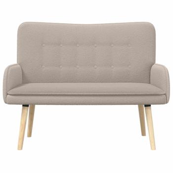2-Sitzer Sofa Hellgrau 115 x 61 x 87 cm Bouclé