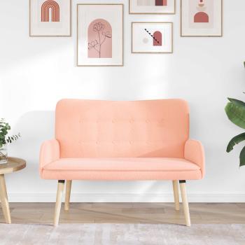 2-Sitzer Sofa Rosa 115 x 61 x 87 cm Bouclé