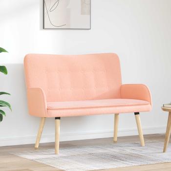 2-Sitzer Sofa Rosa 115 x 61 x 87 cm Bouclé