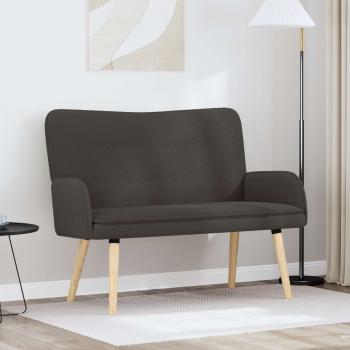 ARDEBO.de - 2-Sitzer Sofa Dunkelgrau 115 x 61 x 87 cm Bouclé