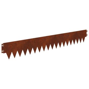 Rasenkante 50 stk. 103 x 15 cm Stahl Rostoptik